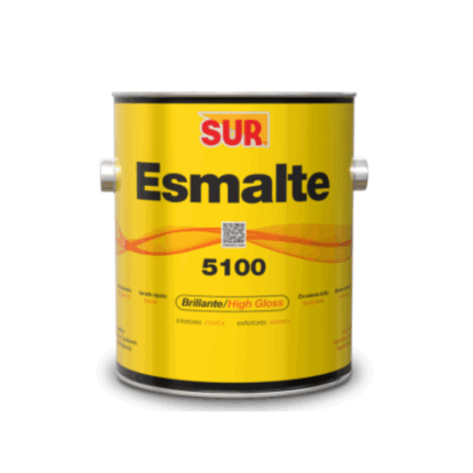 PINTURA ESMALTE NEGRO  SUR 1/16GAL.