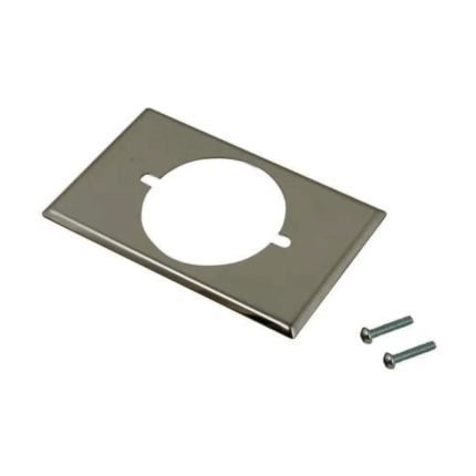 TAPA P/TOMA CORRIENTE REDONDA METALICA