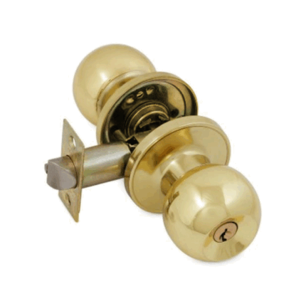 CERRADURA POMO DORADO YALE