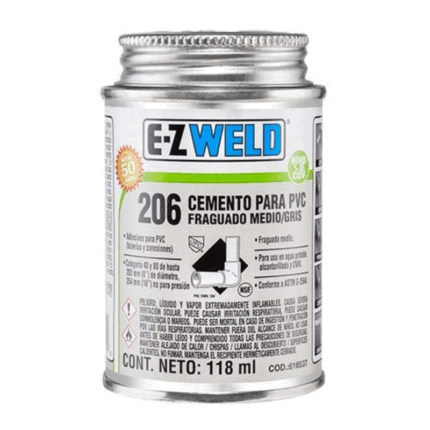 PEGAMENTO PVC GRIS 118ML EZ WELD